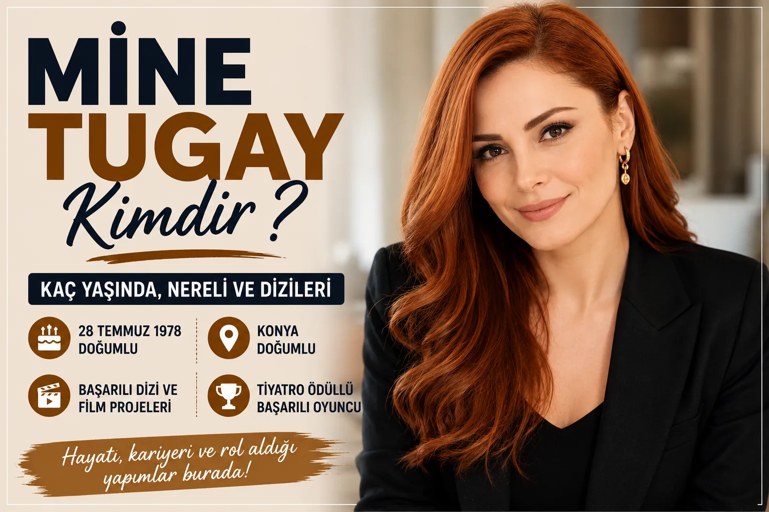 Mine Tugay Kimdir? Kaç Yaşında, Nereli ve Dizileri
