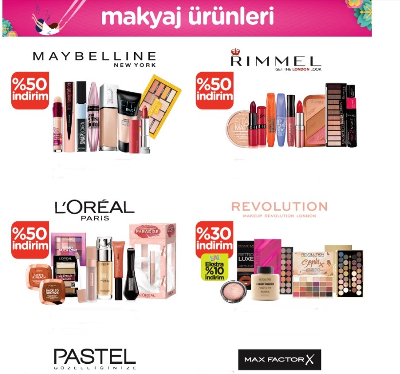 kadınlar günü indirimleri ve kampanyaları makyaj