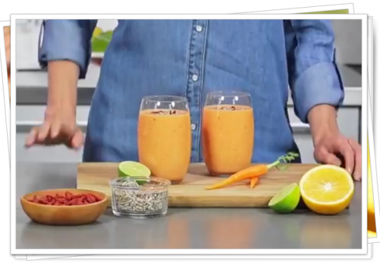portakallı smoothie bowl