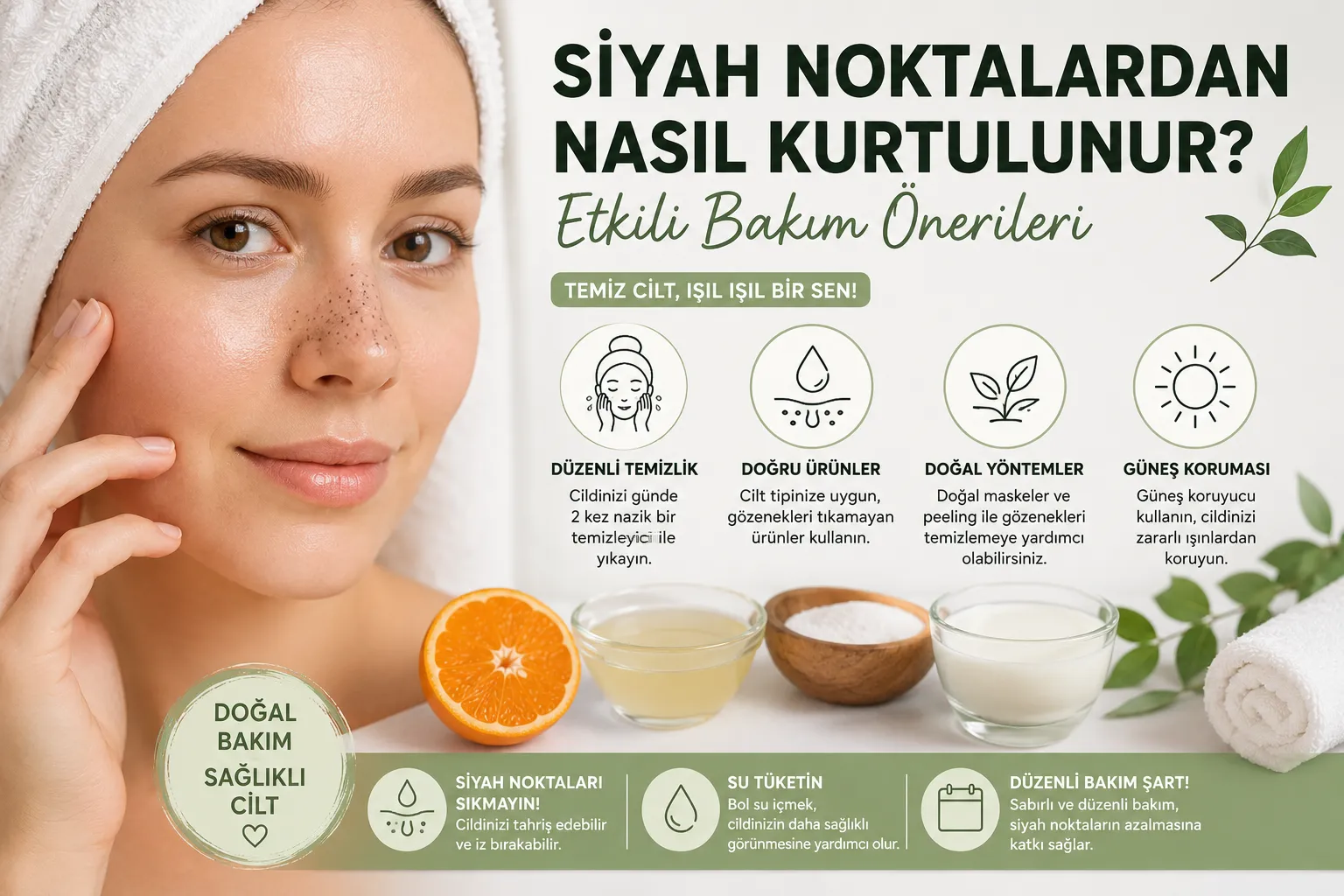 Siyah Noktalardan Nasıl Kurtulunur? Etkili Bakım Önerileri