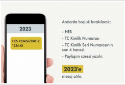 sms ile hes kodu alma