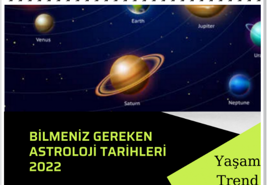 2022 için bilmeniz gereken astrolojik tarihler