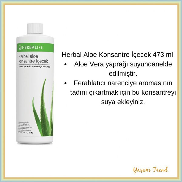 herbal aloe konsantre içecek