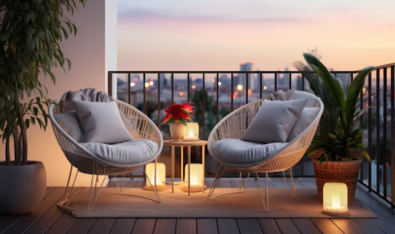 2025 bahçe ve balkon trendleri: Balkon üzerinde yeşil alanların bitkileri ve küçük bitki yetiştirme alanı.