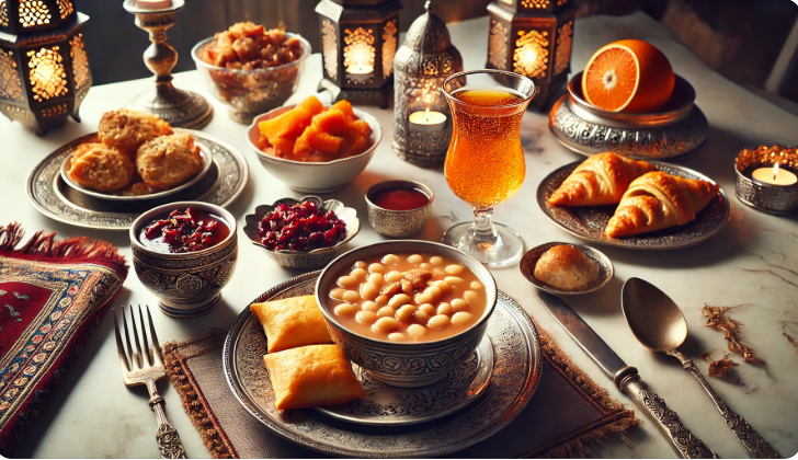 18.Ramazan için özel iftar menüsü sunumu