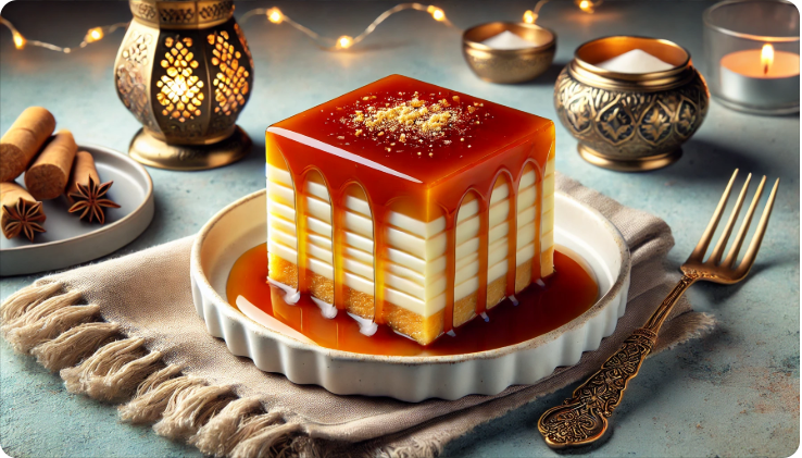 6.Gün Ramazan Menüsü için hazırlanan trileçe tatlısı