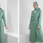 Yeni Sezon Uzun Trençkot Modelleri Tesettürlü Hanımlara Özel